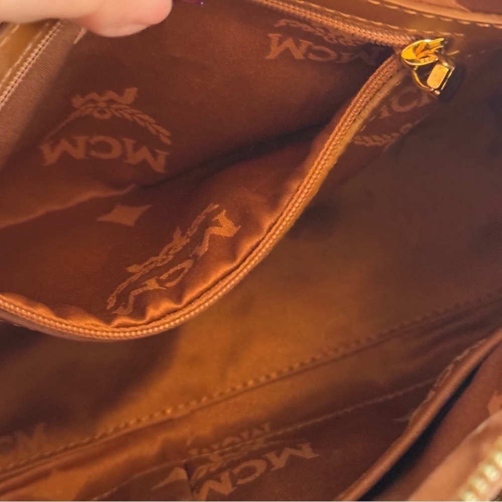 💎MCM COGNAC SMALL BOSTON BAG EUC💎 - Picture 12 of 14